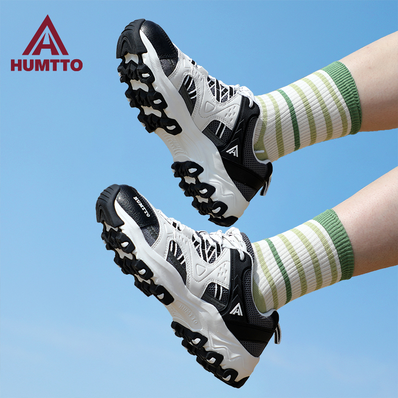 悍途百搭潮流厚底网面轻便透气低帮防滑耐磨登山户外徒步女鞋8611