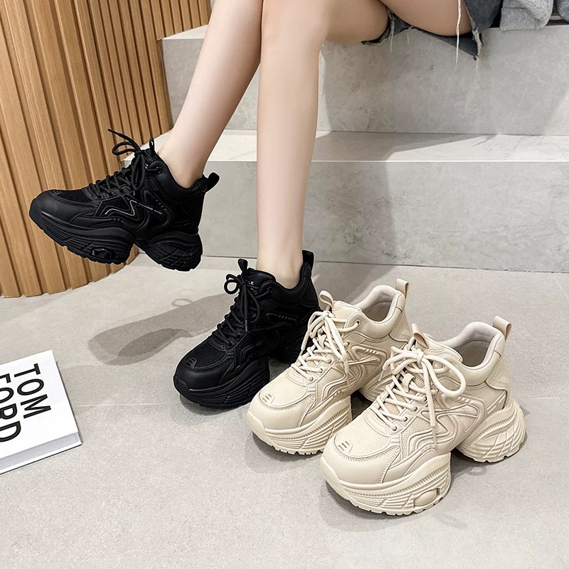 老爹鞋鞋子高帮女鞋百搭厚底秋季老爹鞋女