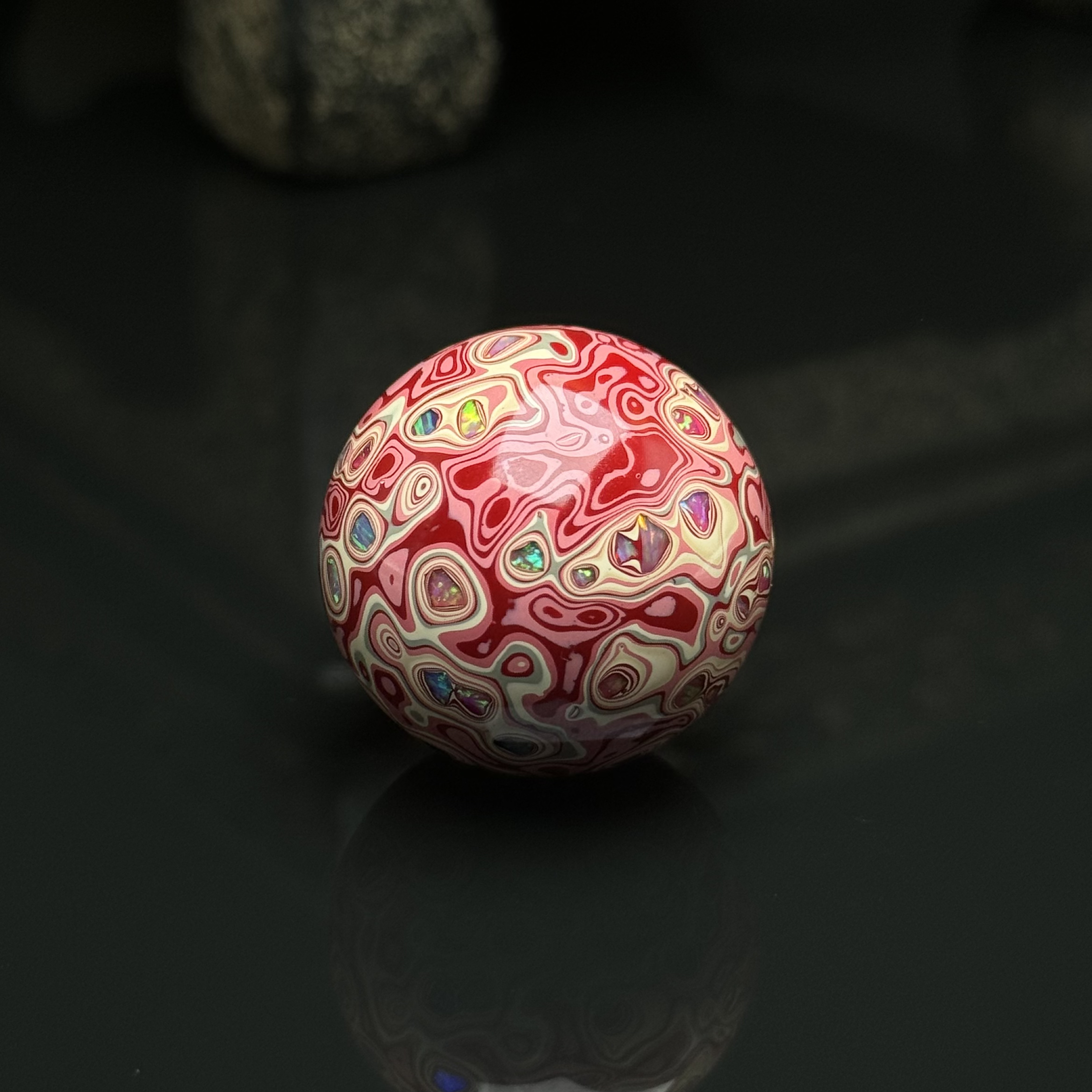 万物生漆大漆非遗文化传承规格30mm单珠千层工艺（纯手工制作偏大)