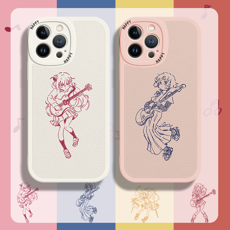 二次元苹果15手机壳孤独摇滚iPhone14plus/13后藤12/11promax全包