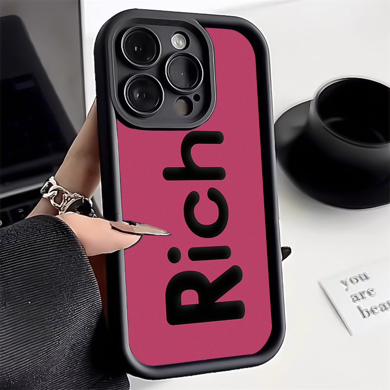 RICH金刚砂适用15苹果13手机壳iphone14promax防摔12/11全包女软