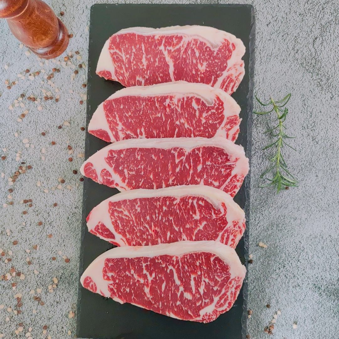 原切牛排澳洲谷饲安格斯牛M5西冷原切牛排健身食材1KG