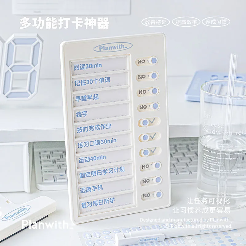 Planwith自律打卡器学生时间管理学习计划成长自律表习惯养成神器