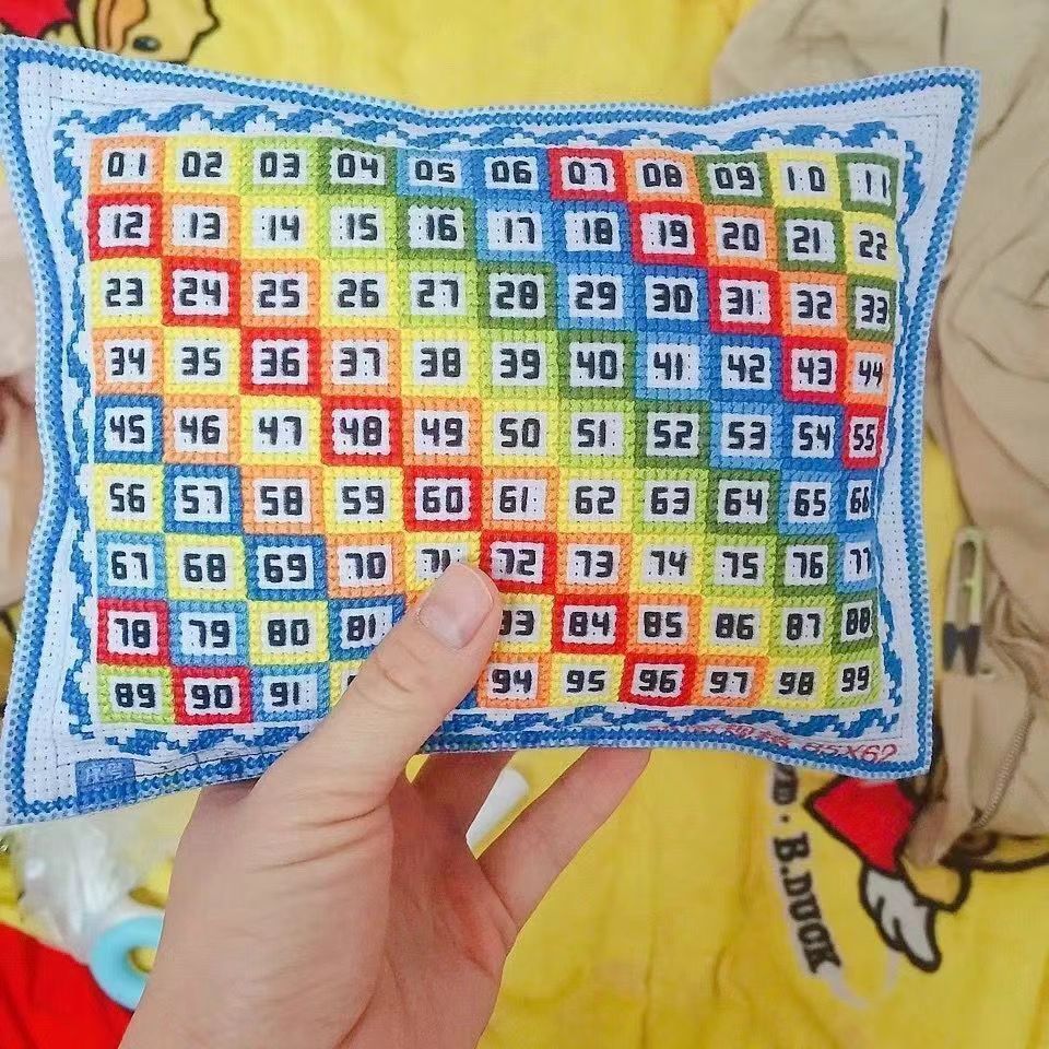 彩虹数字十字绣针插包【无填充物】快速分线分色手工分线器