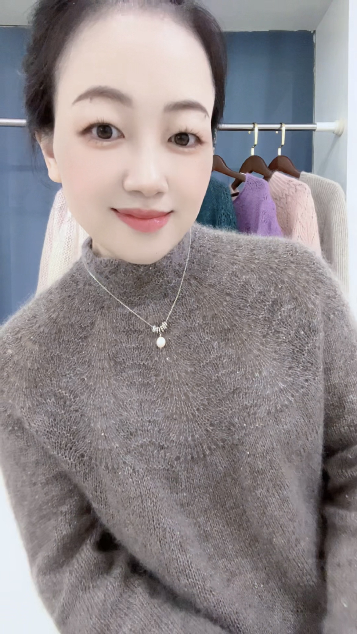 孔雀 亮片马海毛 毛线  手工编织材料 柔软保暖