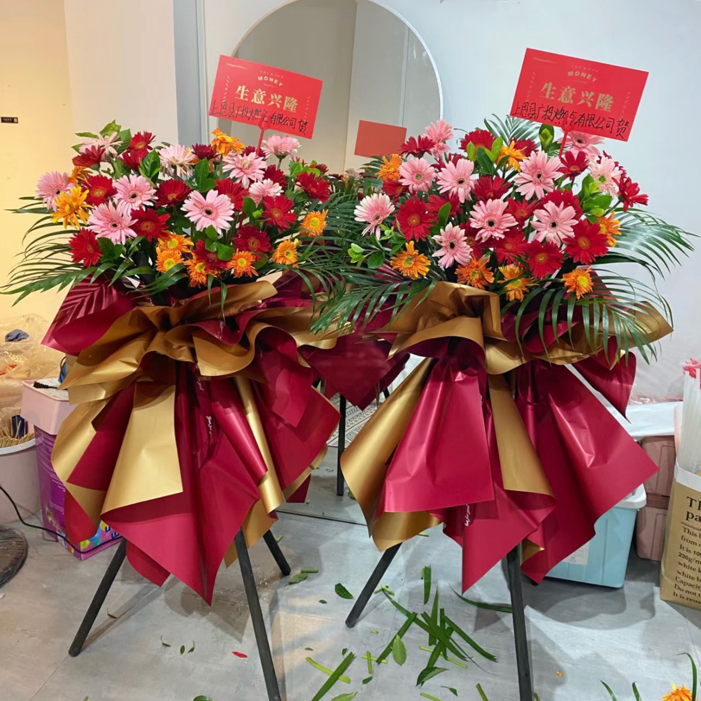 开业大吉开业花篮乔迁同城鲜花鲜花花束99朵玫瑰花