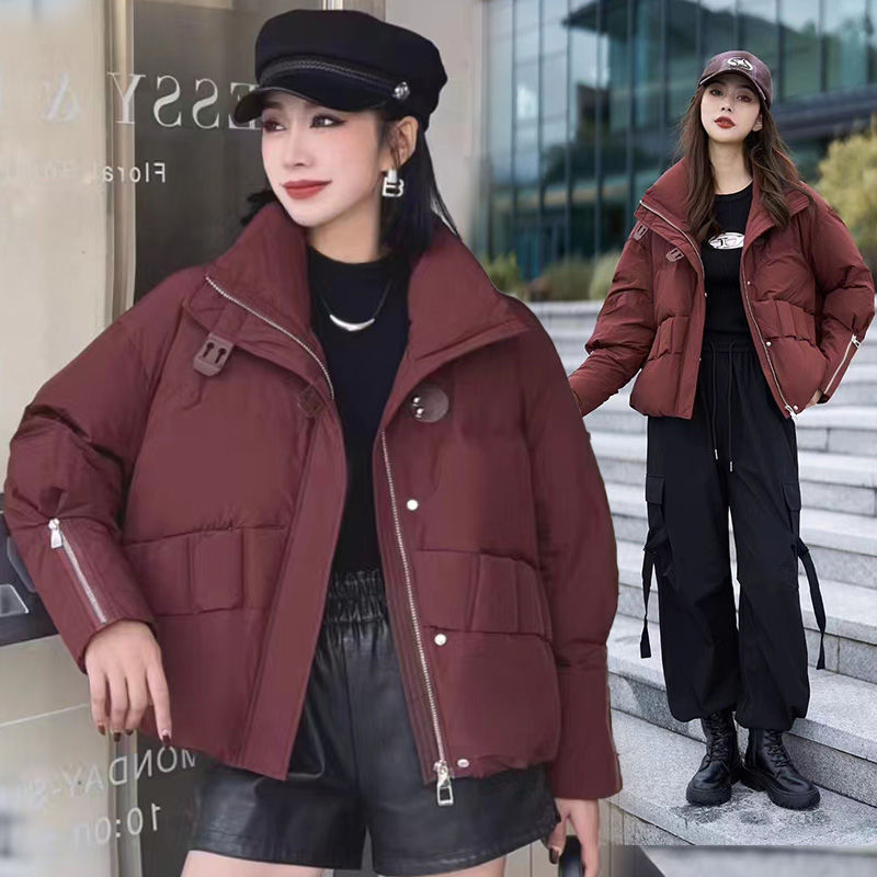 波司澄小个子羽绒服女冬季保暖韩版立领面包服新款百搭加厚短款外