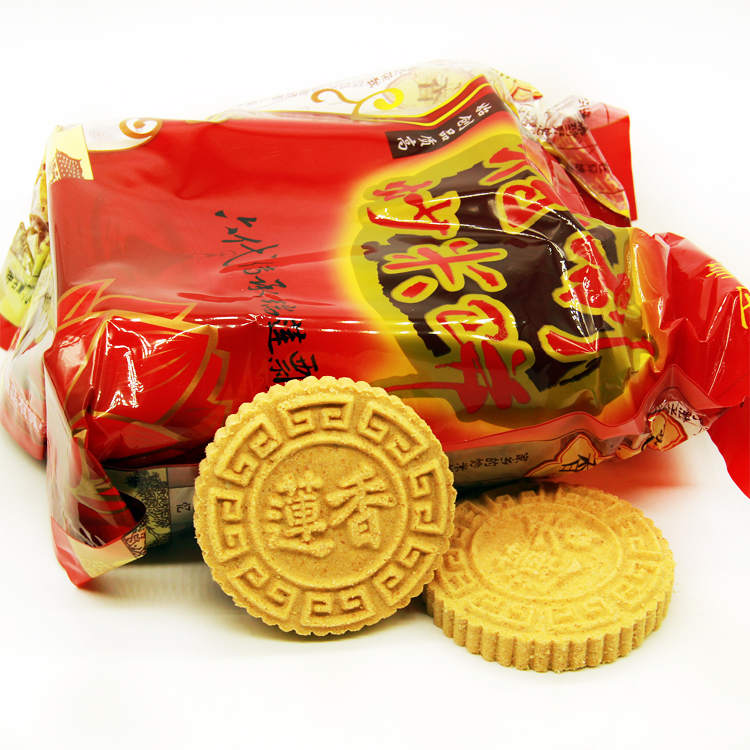 阳江特产瑞莲莲香炒米饼700克大饼袋装筒装传统糕点绿豆手工古法