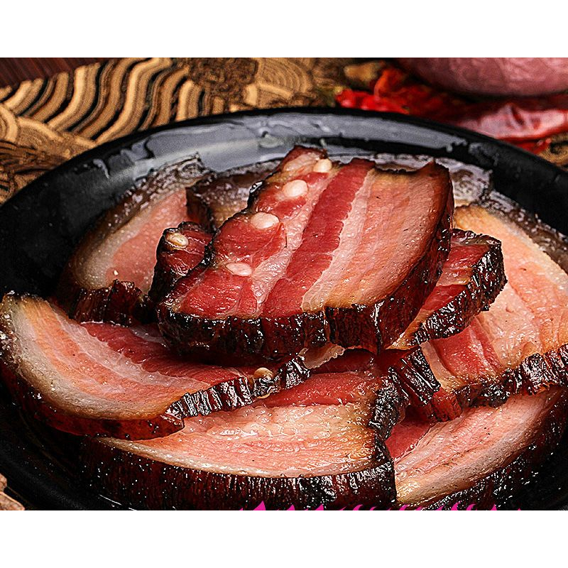 美味湘西老腊肉五花肉后腿土猪肉湖南贵州250g烟熏肉腌肉营养古法