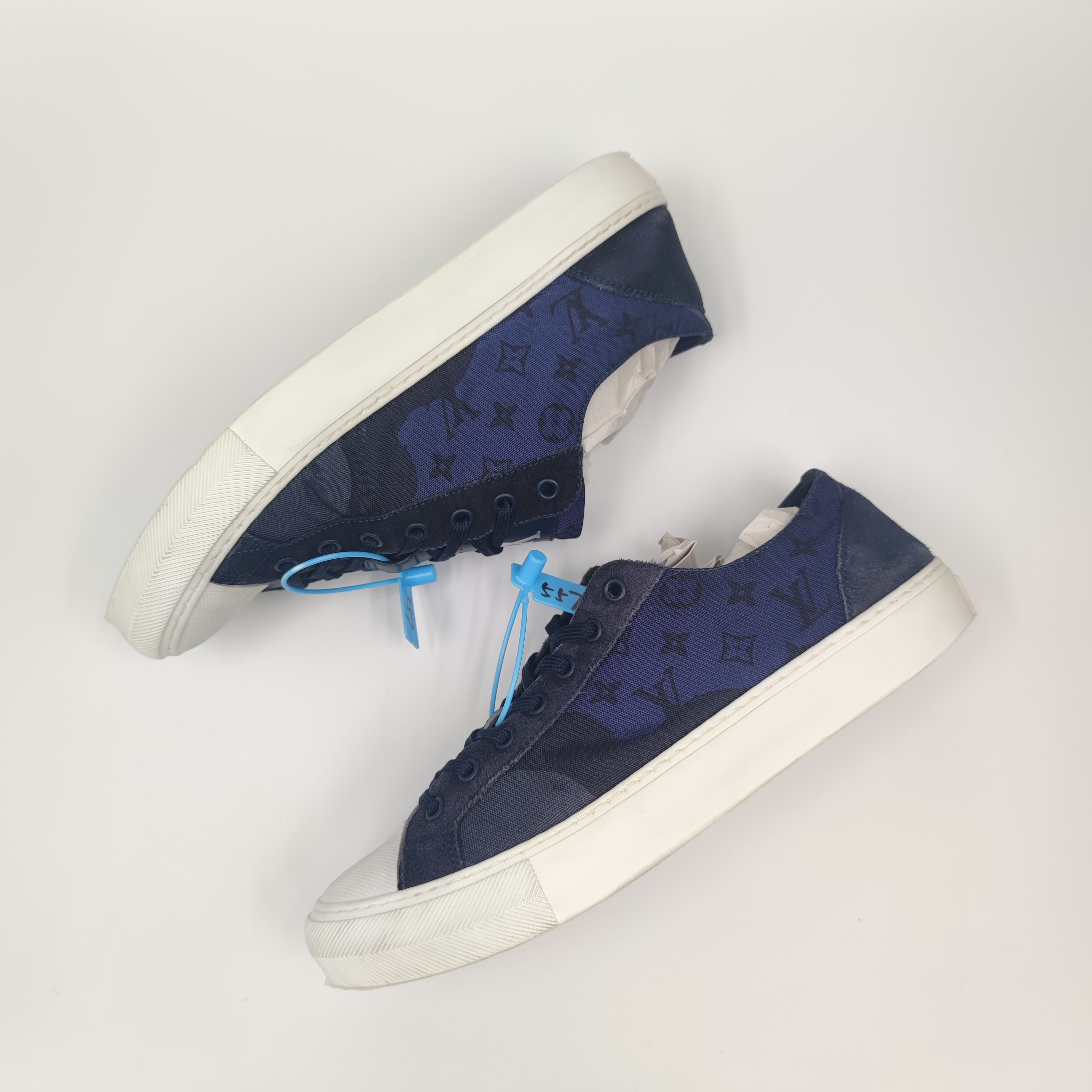 【汇星折扣】95新/LouisVuitton/路易威登/老花拼接板鞋/41/557潮