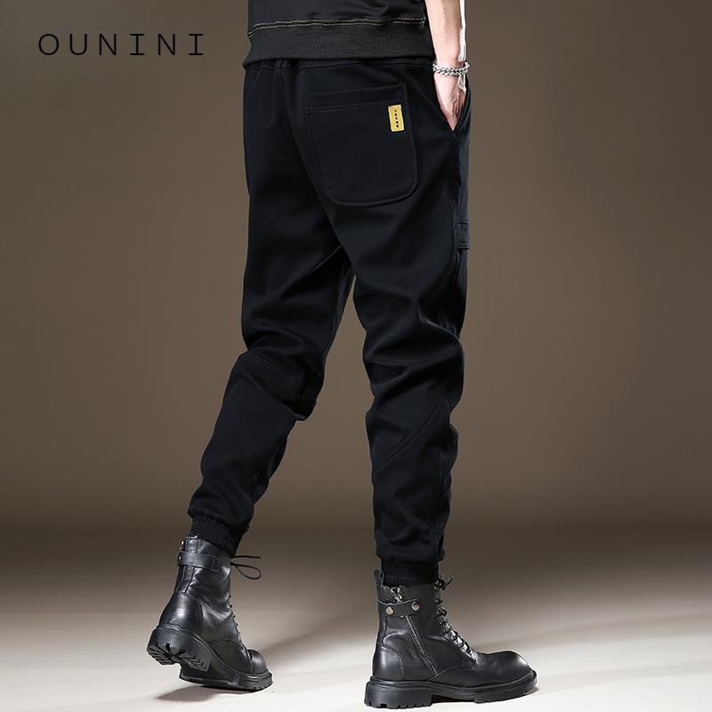 【小扬直播推荐】秋冬季韩版加绒工装裤男黑色秋款男装长裤子加厚ED