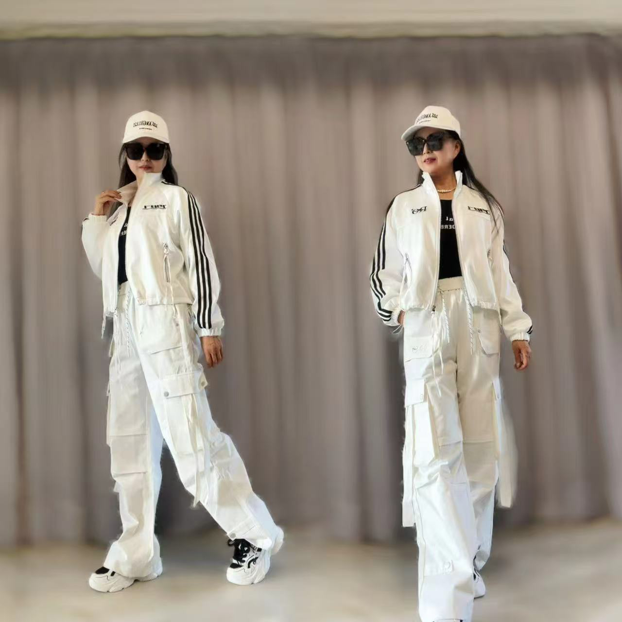 188新款缎面复合夹克衫