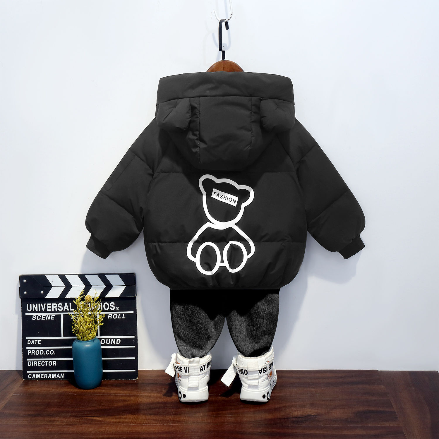 儿童羽绒服男童女童中小童连帽外套冬季新款宝宝童装短款反季清仓