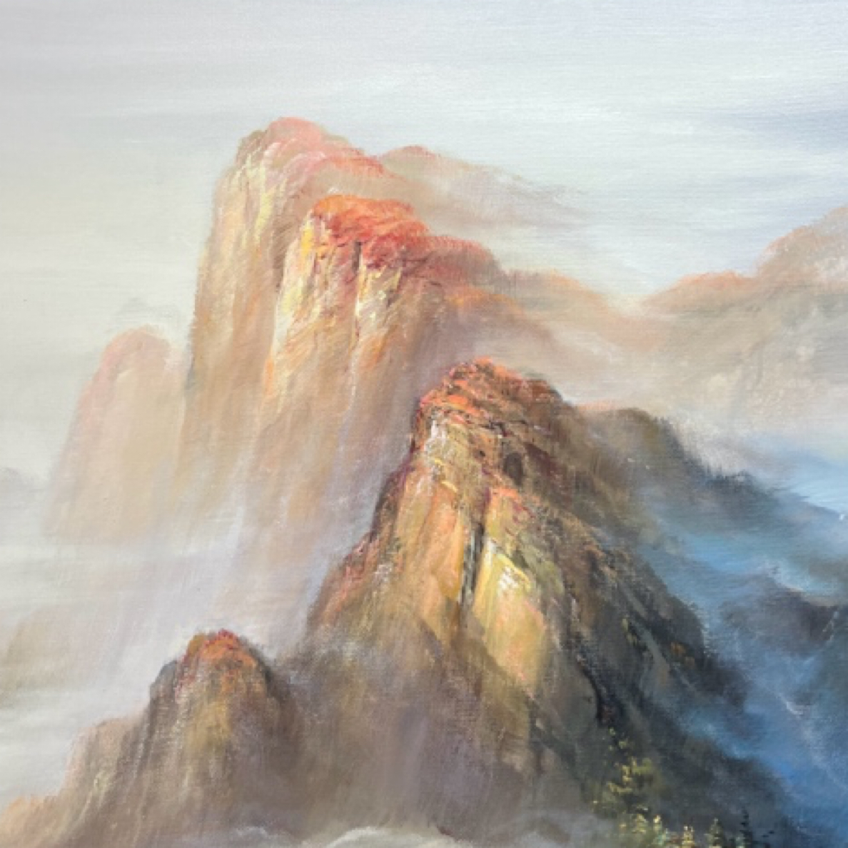 居家挂画《高山流水图》带框尺寸140/200