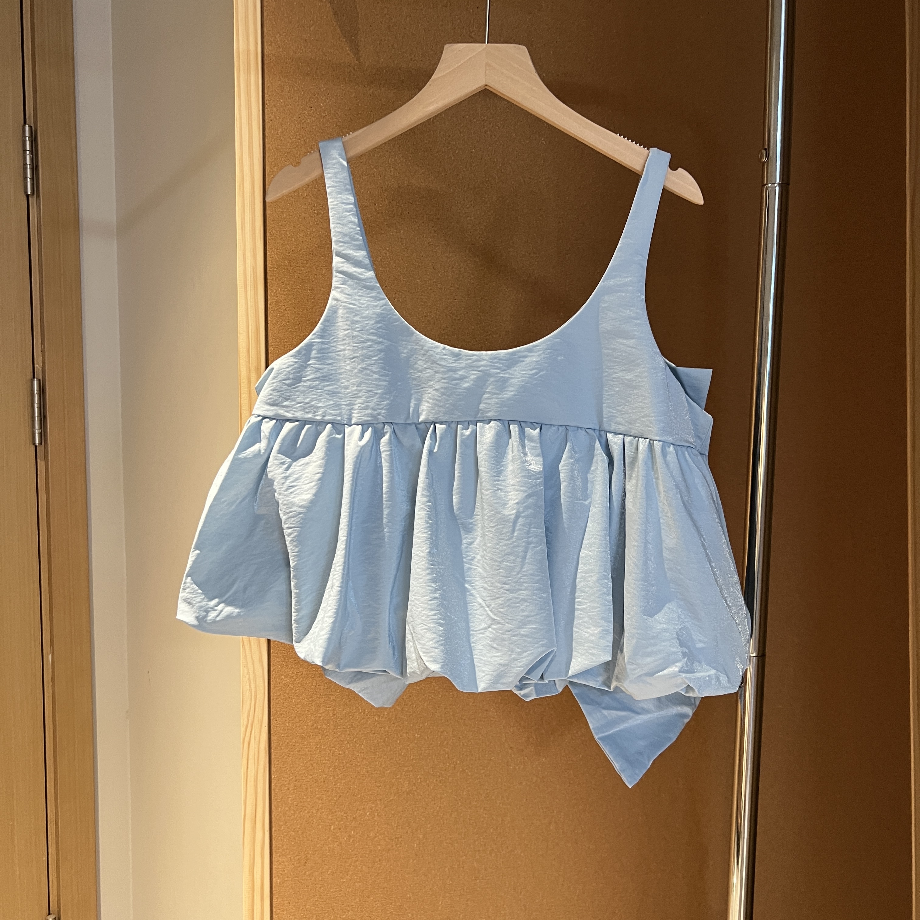 【智甜】韩系自制设计款外搭蝴蝶结吊带