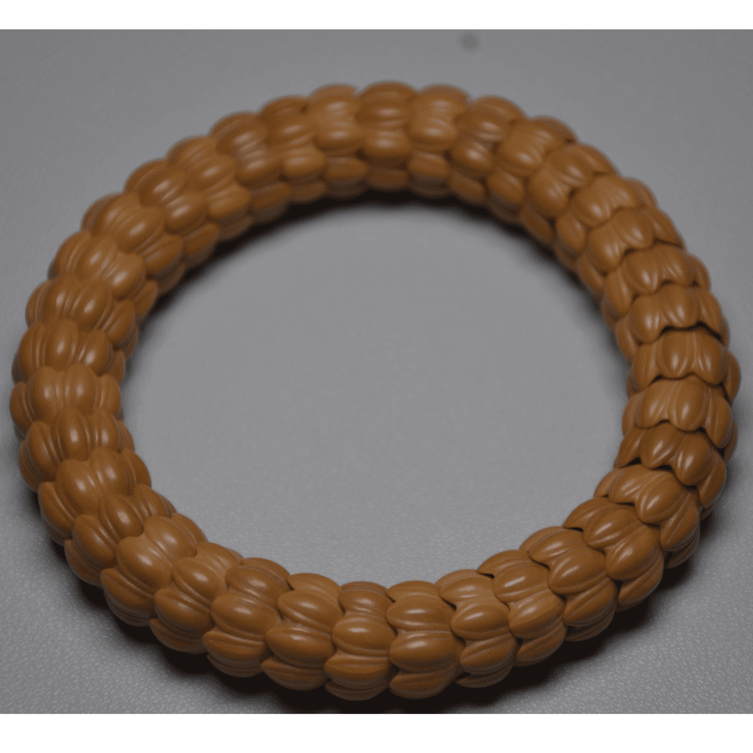 猴头核桃龙岩料镂空雕九转莲花手串