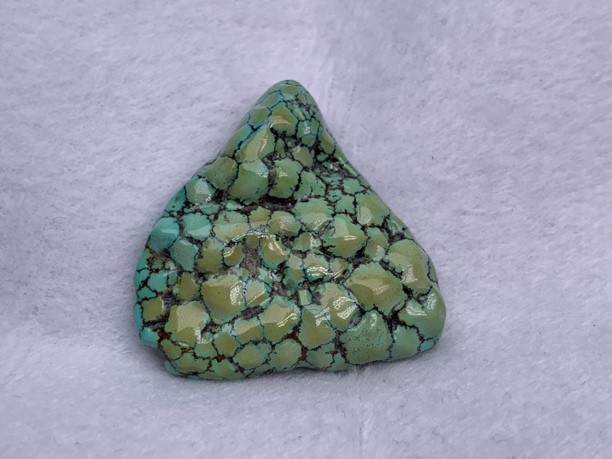 天然原矿绿松石特色三彩随行吊坠挂件无事牌精美经典彩色