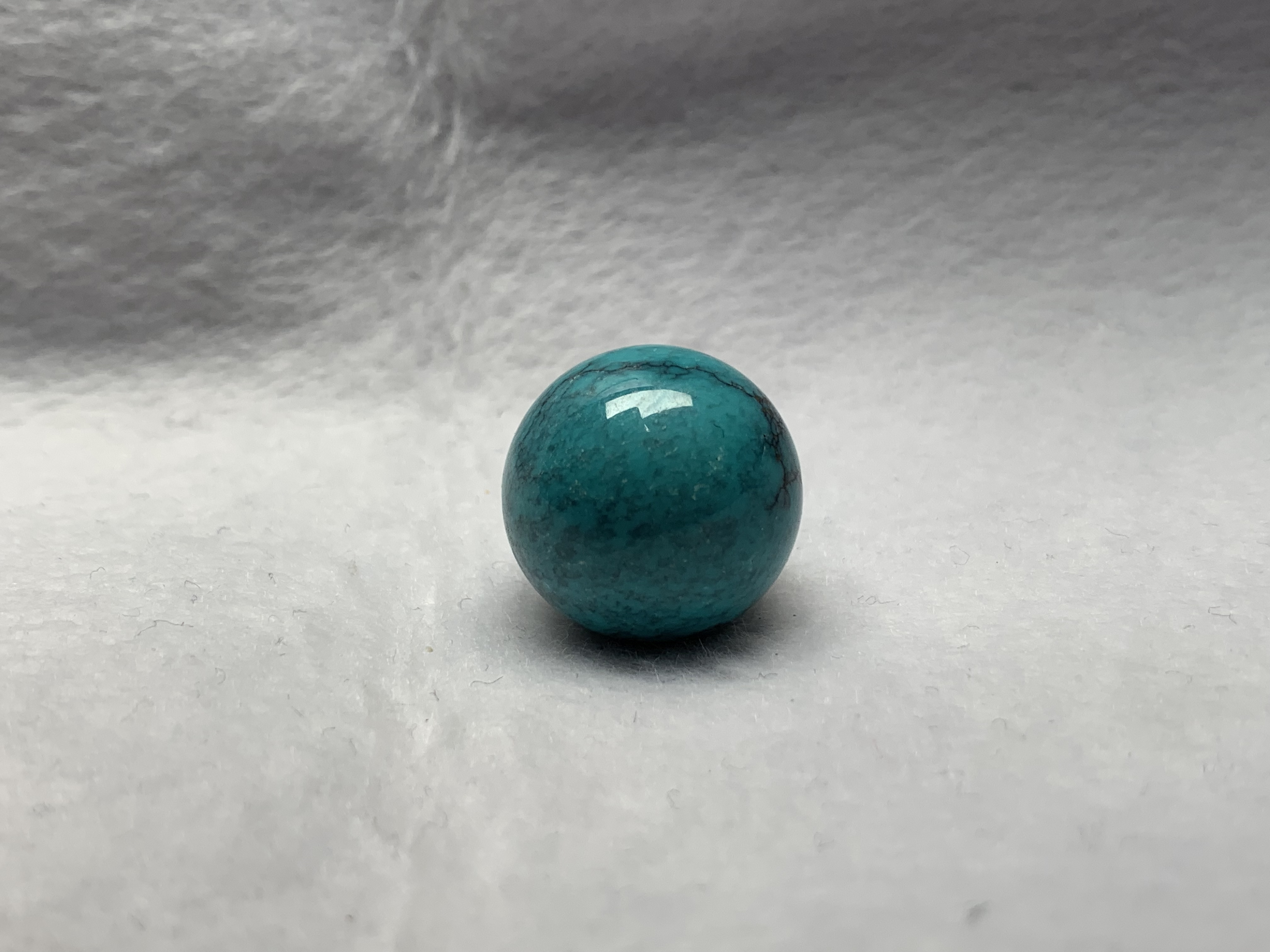 天然原矿绿松石精品高瓷蓝网花圆珠直径18.8mm配珠腰珠顶珠锁骨链