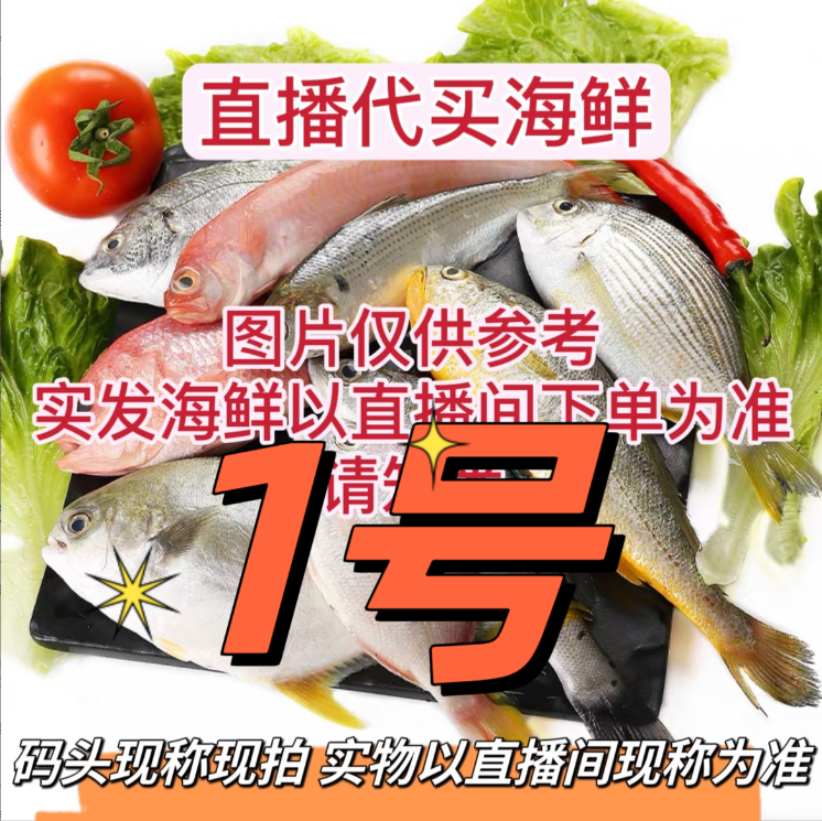 【村长】❶北海码头直播代买海鱼虾新鲜海捕（现拍现称 速冻锁鲜发货）