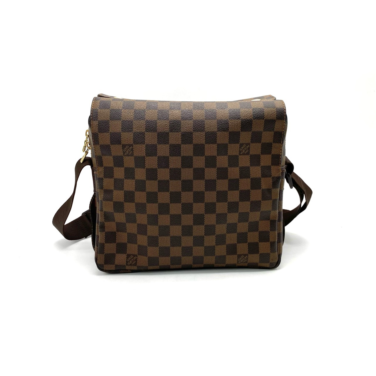 95新 LouisVuitton/路易威登 98新 棕棋盘格豆腐斜挎包 尺寸28/24