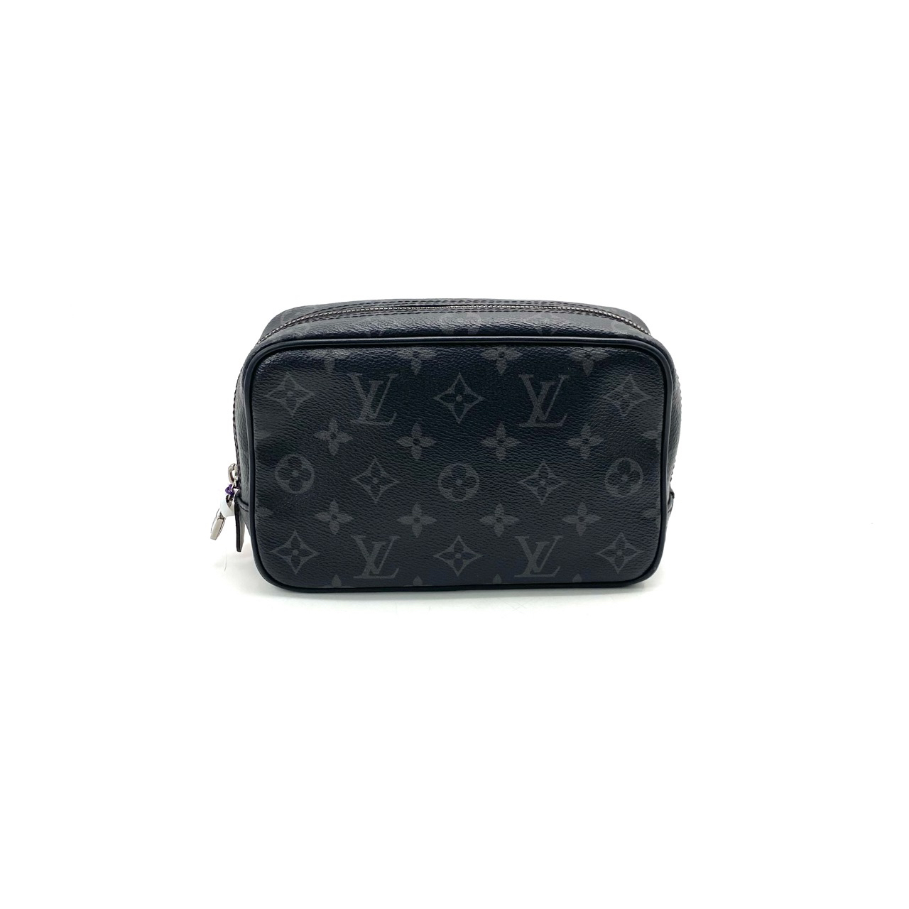99新 LouisVuitton/路易威登 黑老花洗漱手拿包 尺寸20/13经典