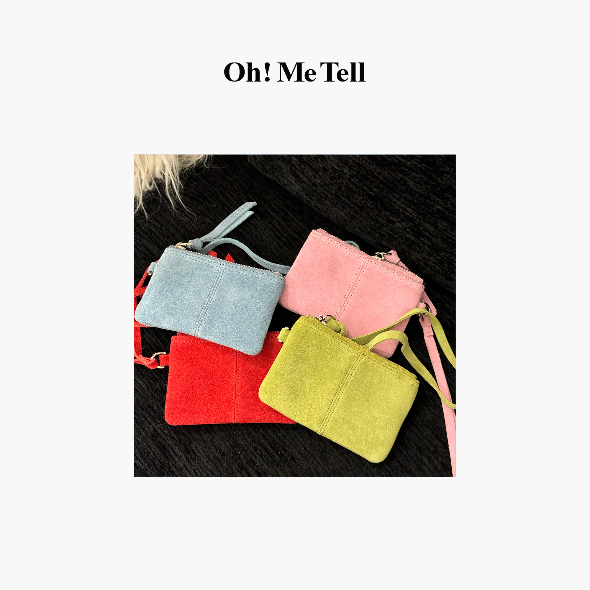Oh！Me Tell【蜜桃定制】彩色迷你零钱包卡包装饰挂件小包