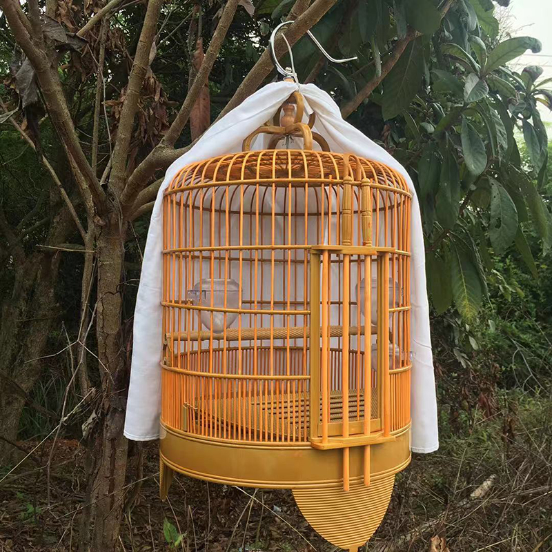 画眉鸟笼广笼塑料笼胶笼大号大码鸟笼子广西底八哥了哥四喜笼