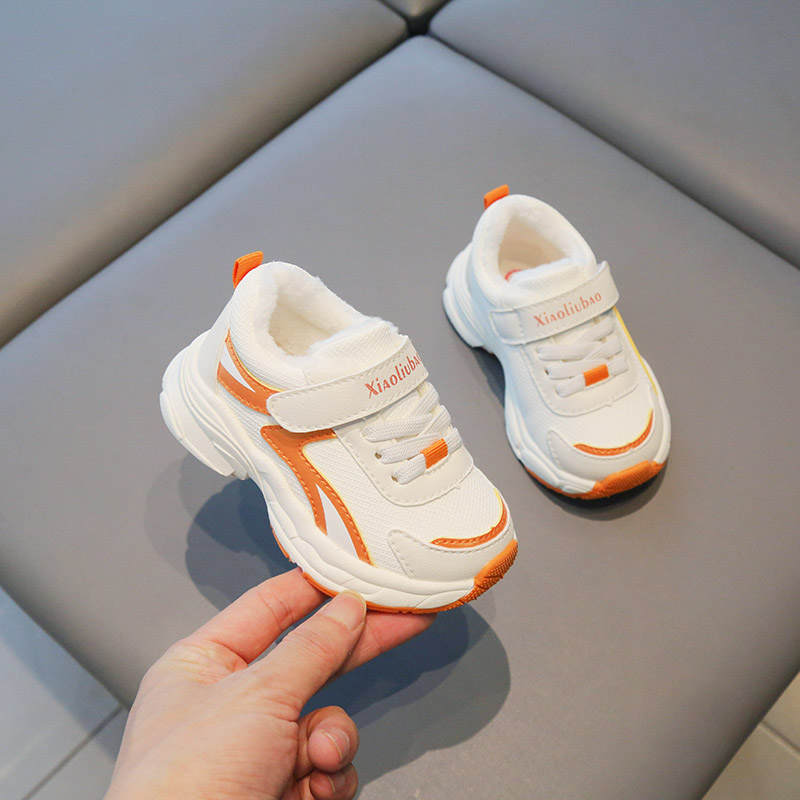 巴布豆春秋季1-6岁儿童超轻减震EVA大底机能鞋男女冬季加绒运动鞋