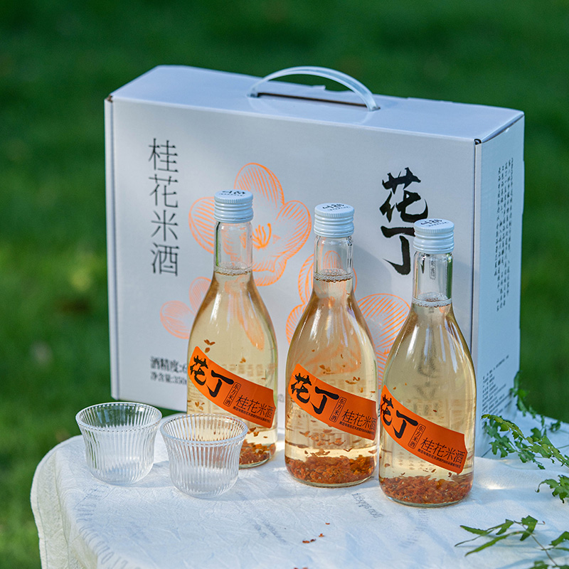 【花丁】6度桂花米酒350ml*3瓶装/6瓶装