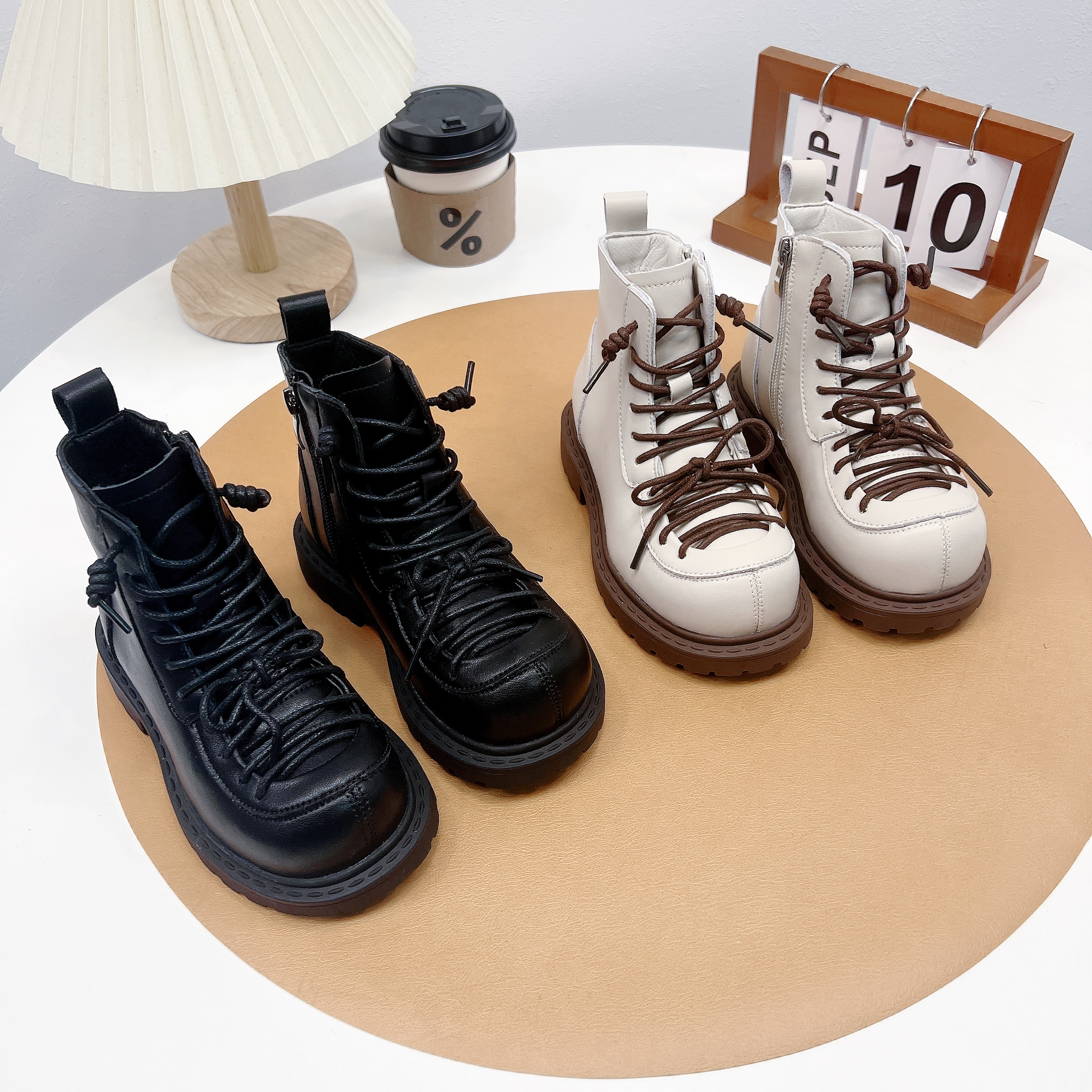 杰西可590女童靴子童鞋2025秋冬季新款加绒儿童马丁靴小公主单靴