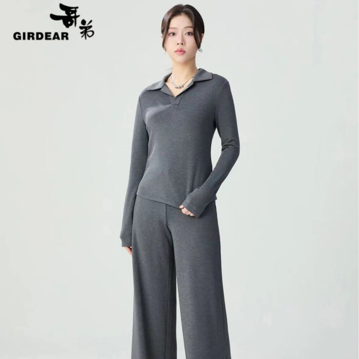 GIRDEAR/哥弟新款时尚经典百搭简约保暖长袖上衣1301029
