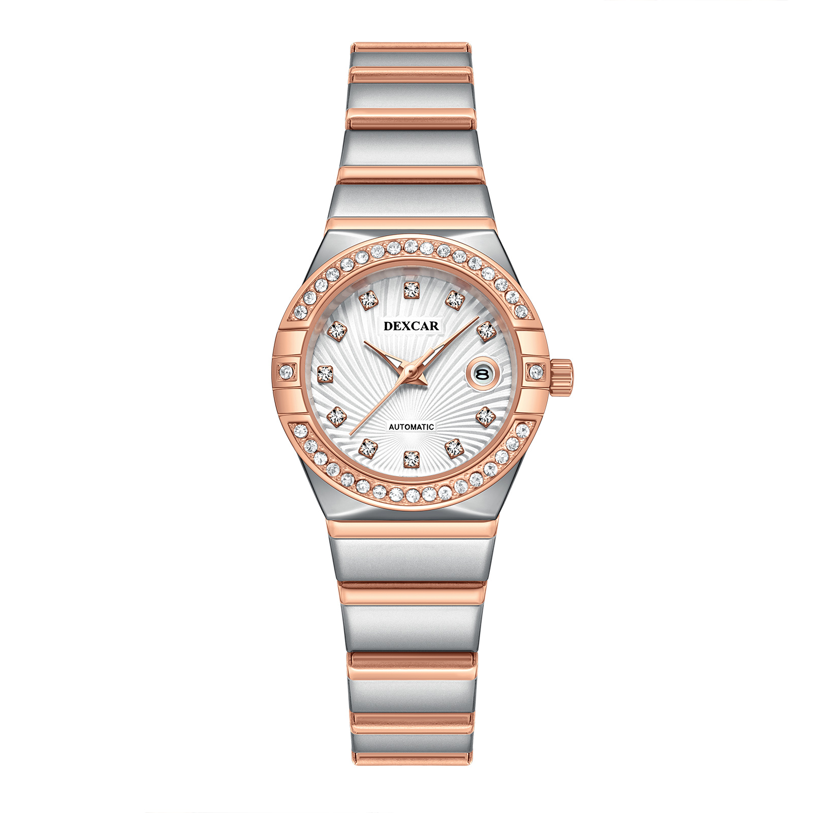 轻奢女款全自动腕表女表日历+镶钻款（星星）