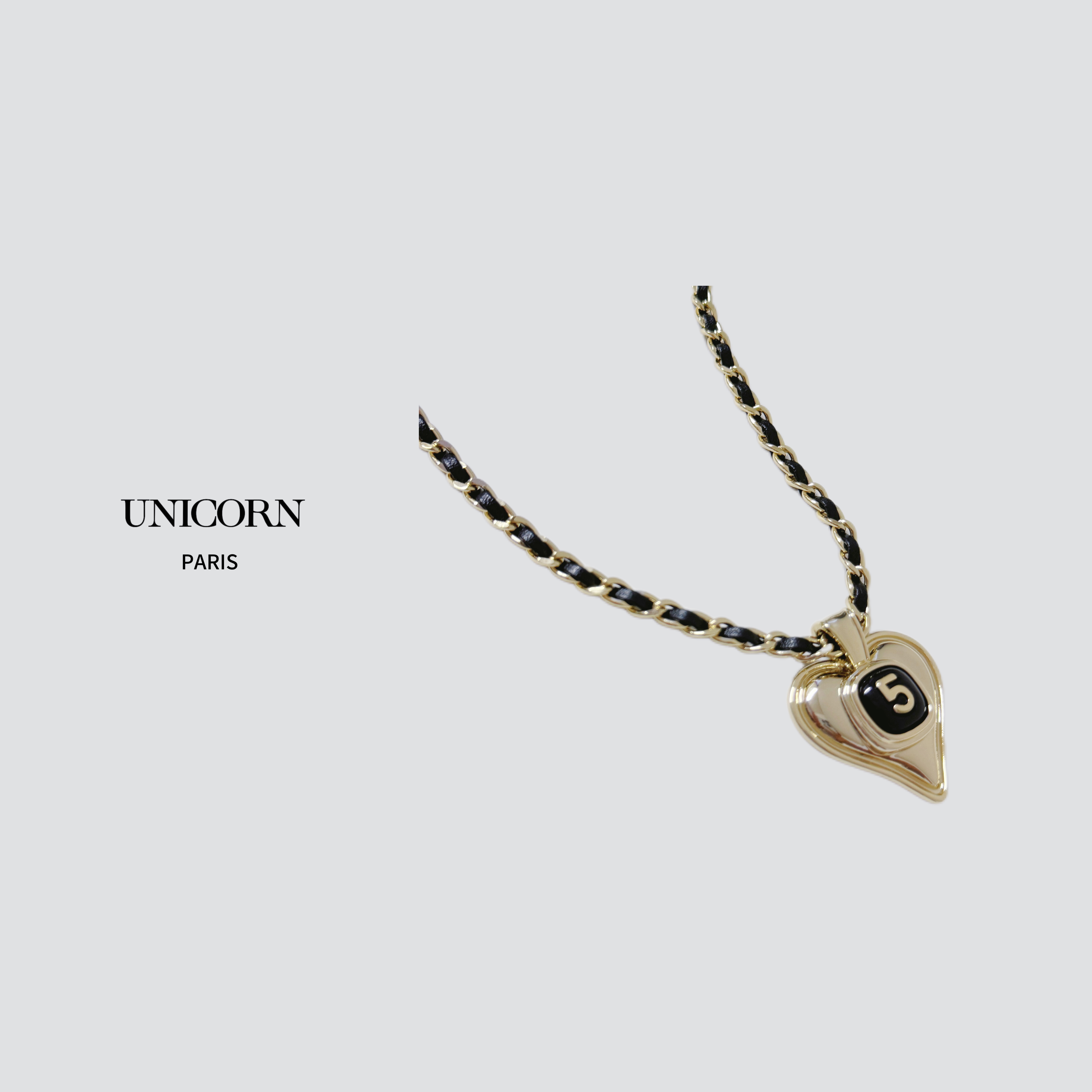 铜合金皮质项链 【在你心中】奢华色调爱心项链（毛衣链）女 JS0203