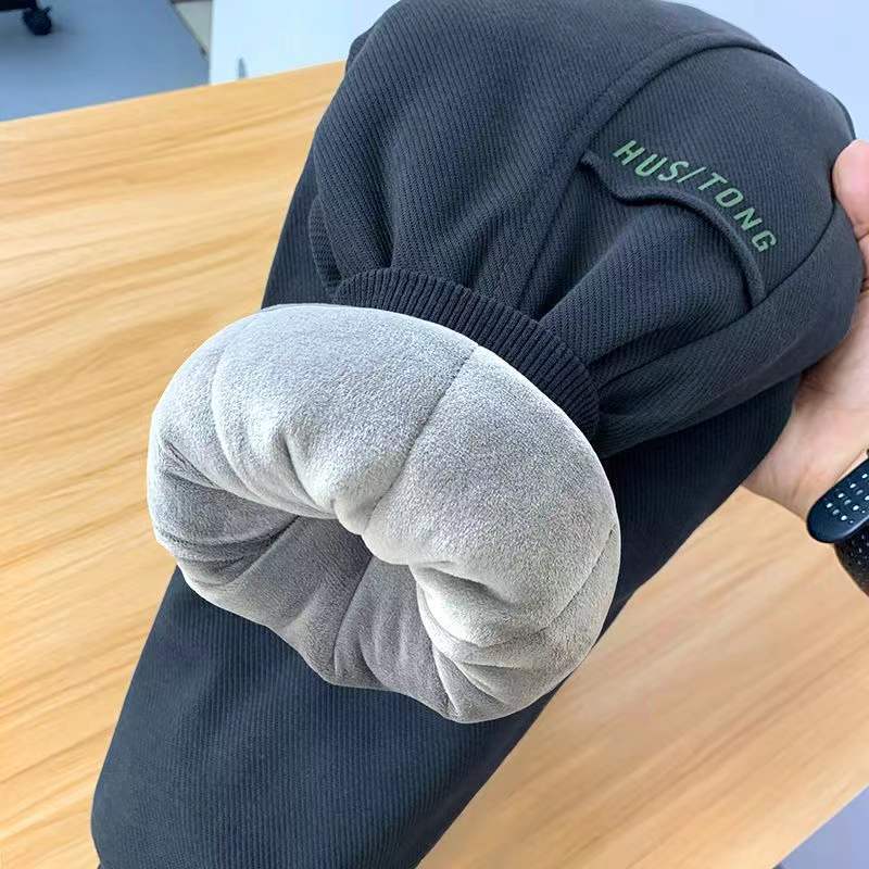 童裤子深灰色一条过冬加绒加厚款宝宝儿童冬季2023新款夹棉棉裤8