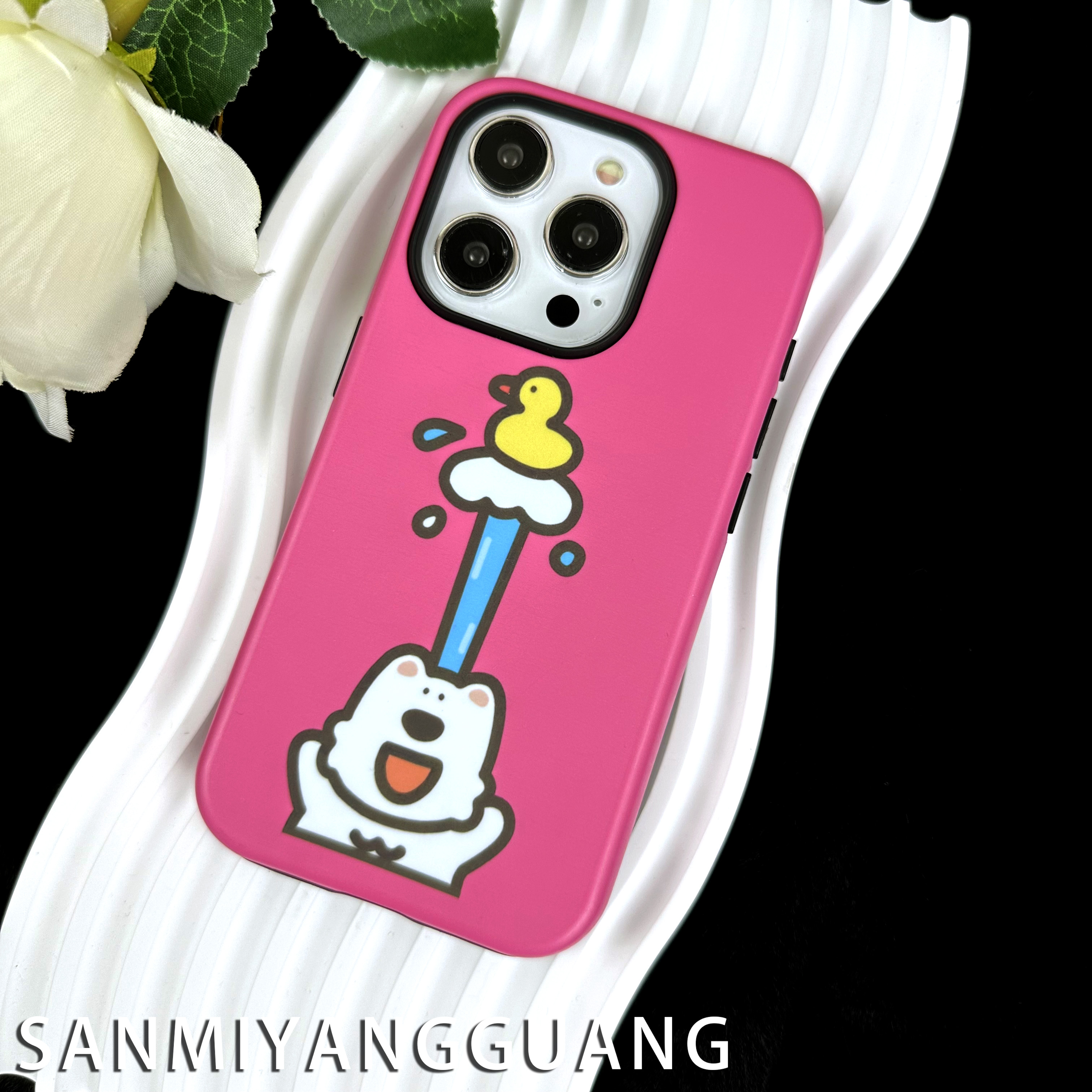 【高货菲林二合一】适用苹果手机壳喷泉小狗15PROMAX/iphone14/13