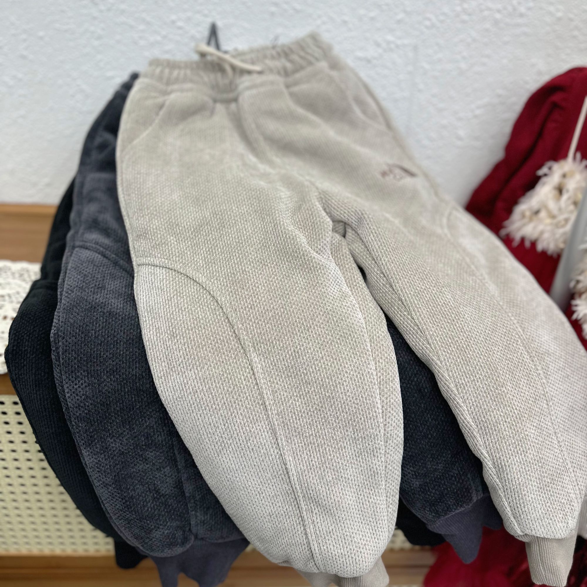 3135冬季儿童大童蚕丝棉棉布裤