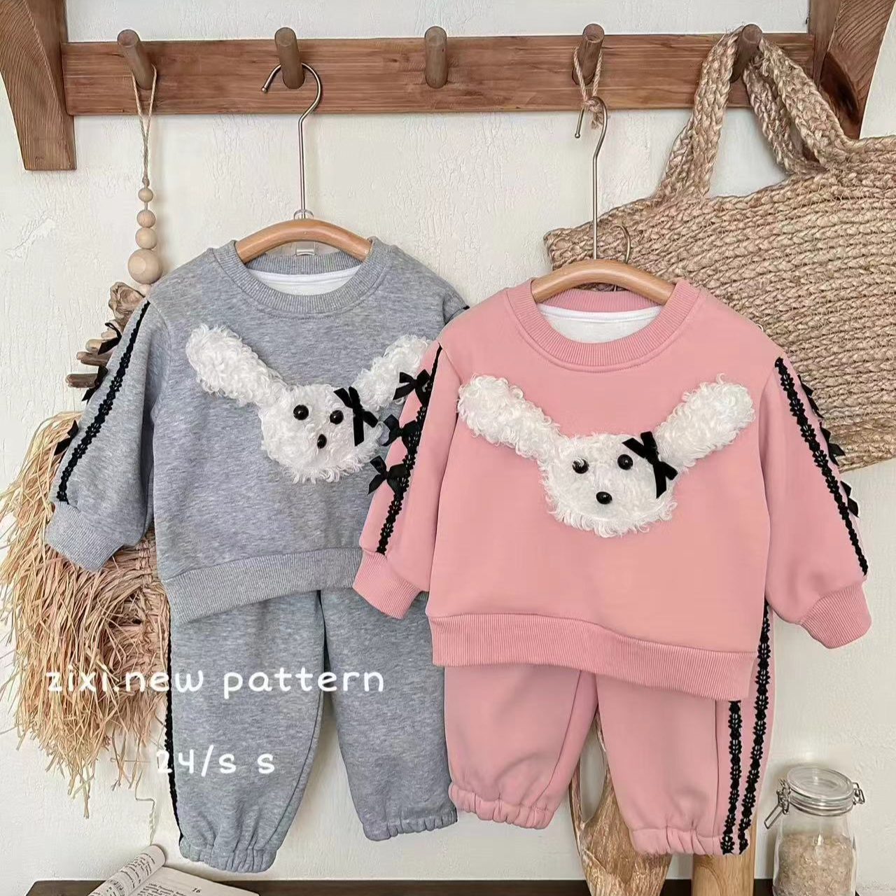 233冬季加绒兔子套装