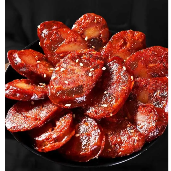 【新疆包邮】小身板切片腊肠麻辣味200g*3袋开袋即食