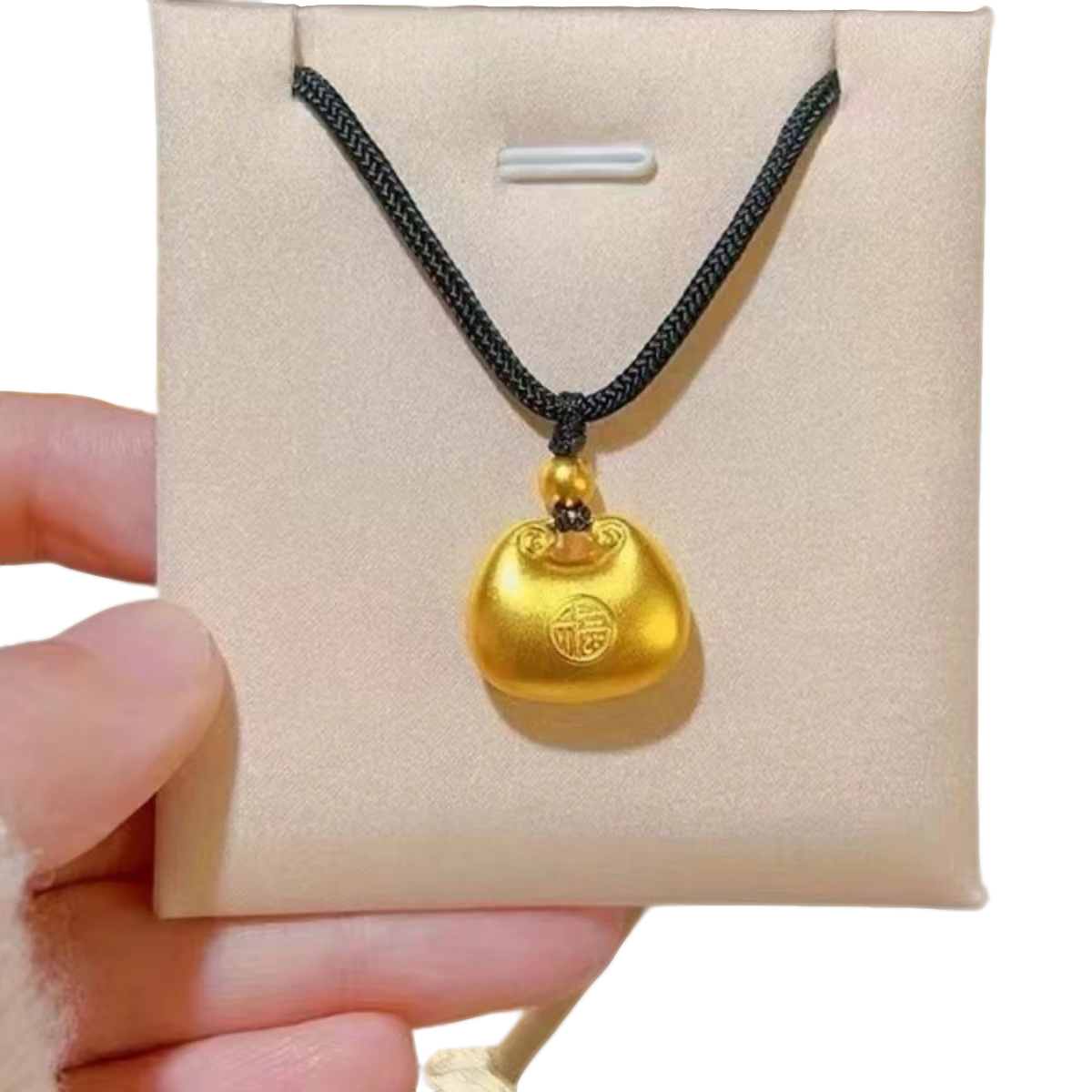 坠链均足银 坠链均足银 小胖福经典时尚款吊坠项链足银