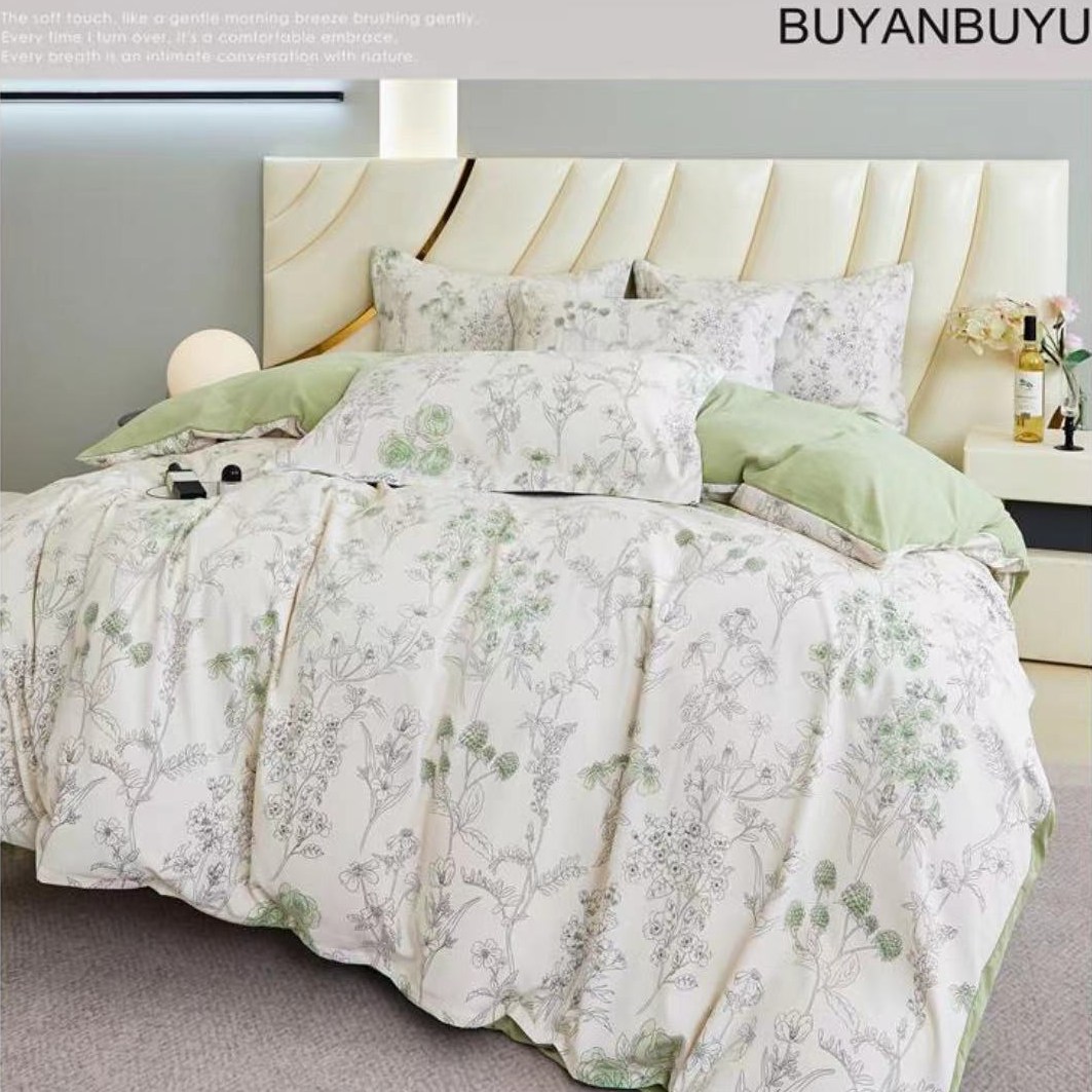 新疆包邮【百花锦缎四件套】  透气 轻奢亲肤大气优雅