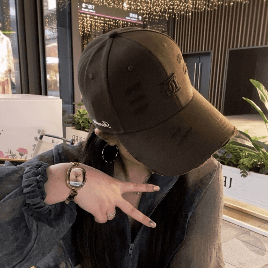 A76加大加宽版刺绣棒球帽潮款纯色鸭舌帽显脸小百搭ins男女同款