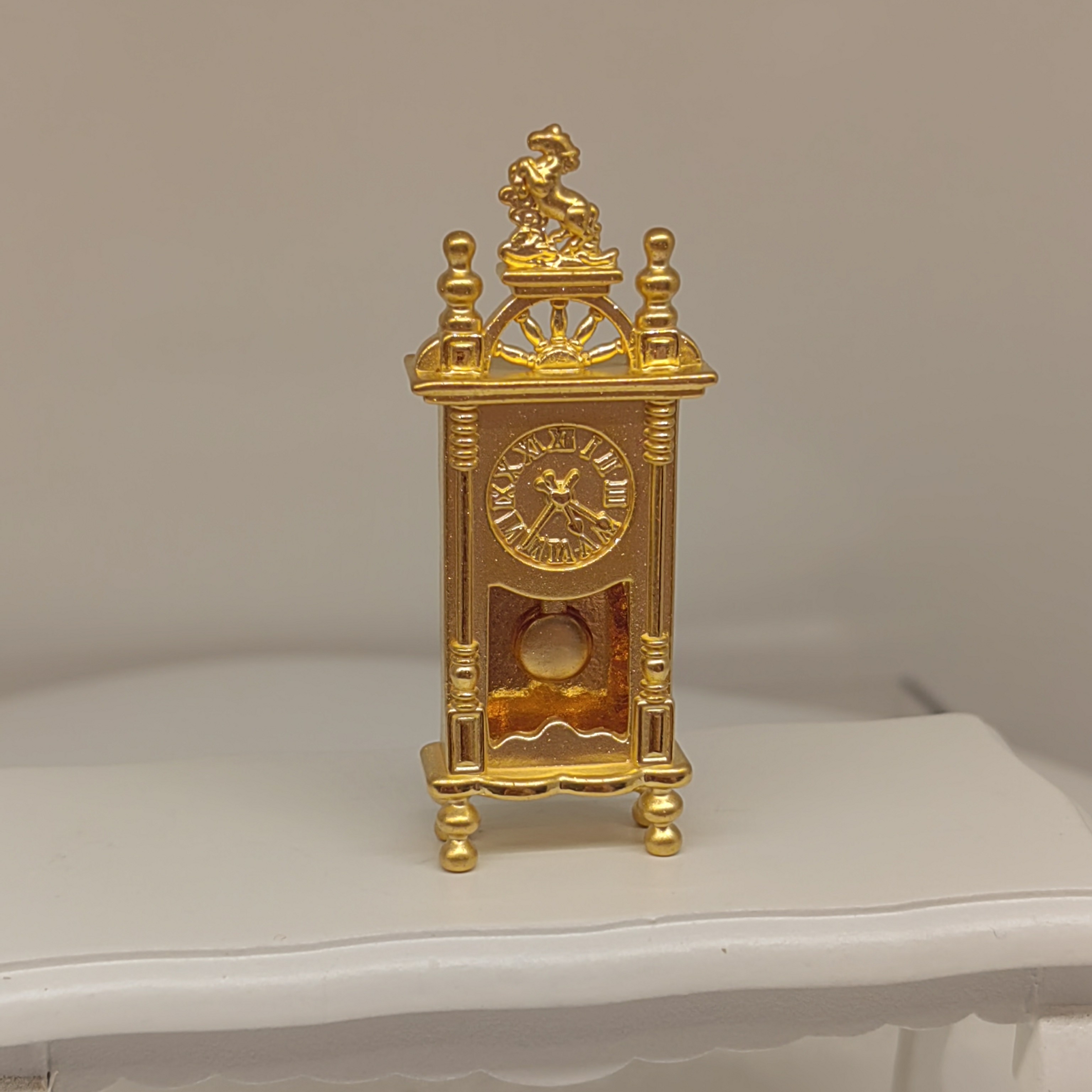 (壹凡奢华)投资金足金999黄金罗马钟葛士华摇晃摆钟精品家具摆件