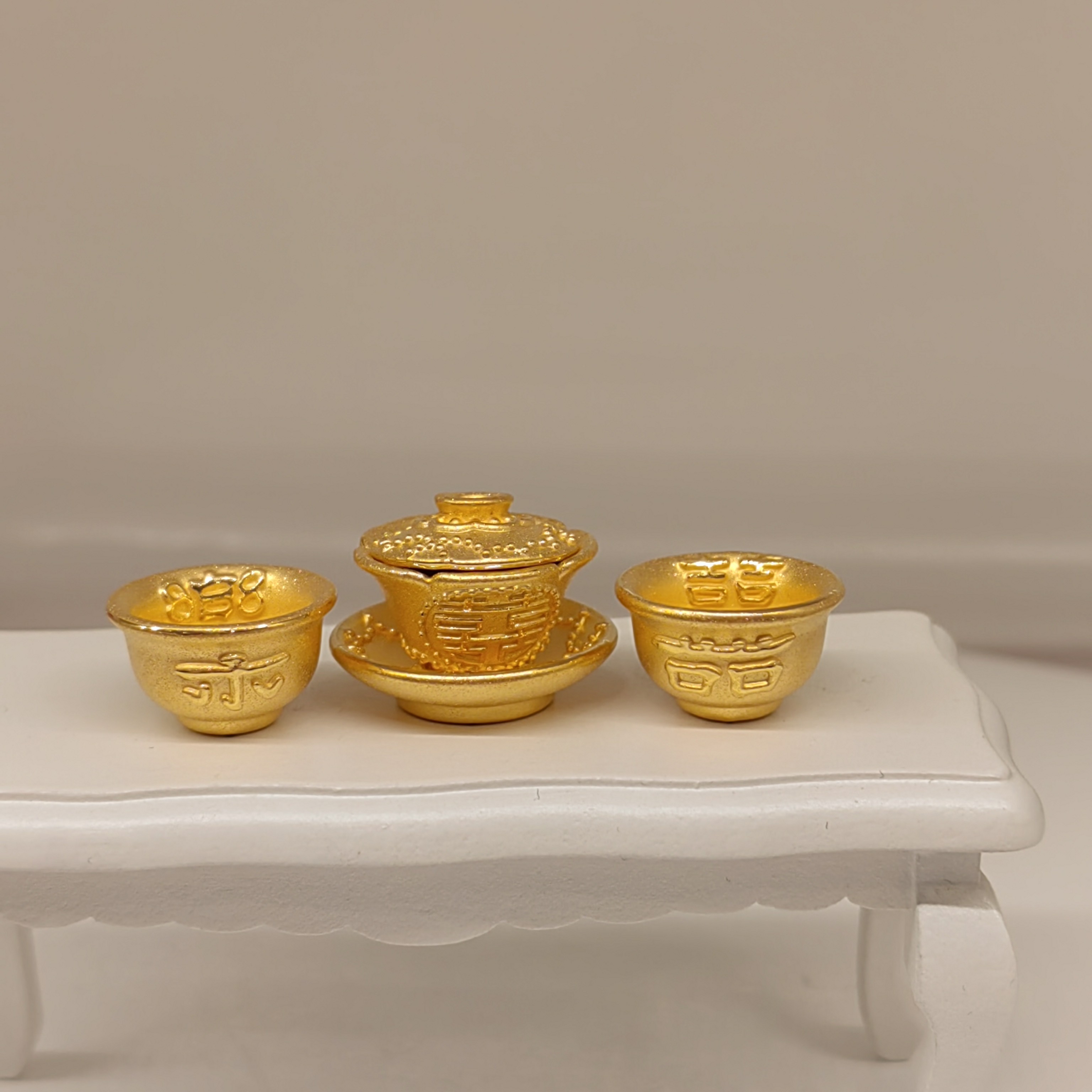 （壹凡黄金）投资金足金999龙凤茶壶茶杯精致龙凤呈祥寓意时尚个性