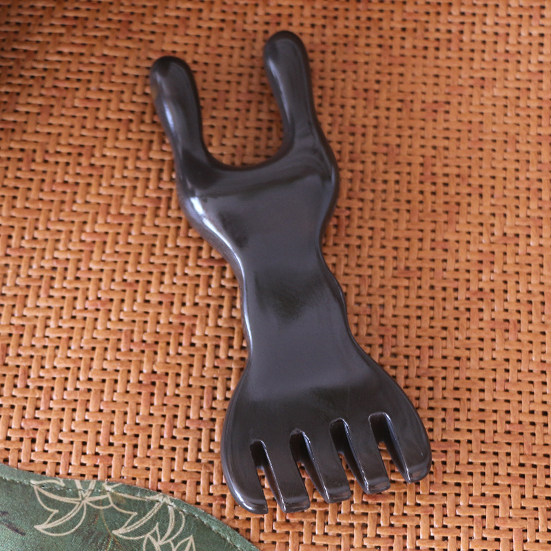 正宗玄黄砭石鼻刮小青蛙多功能蛙梳五爪家用双头梳