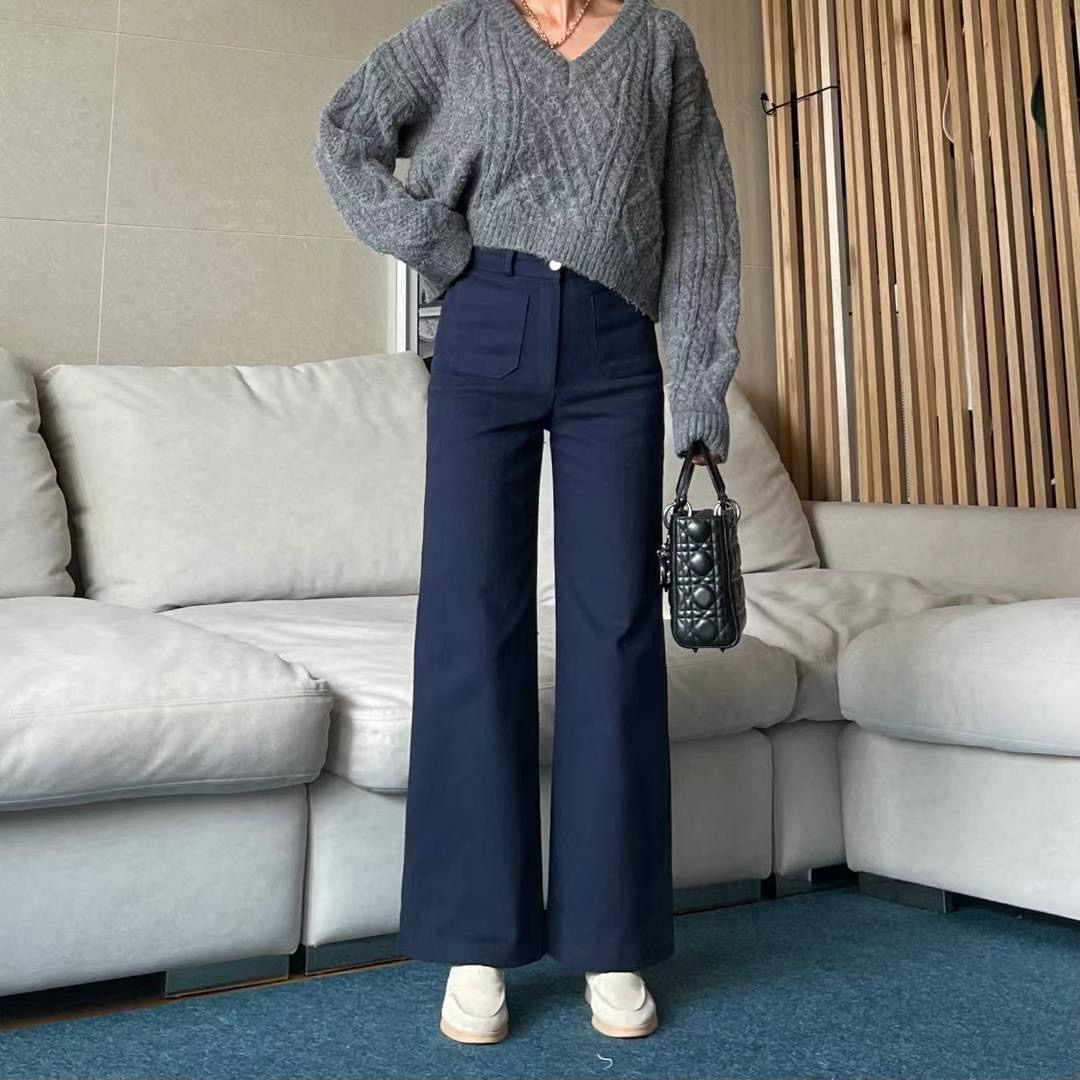 【LIA FIT】东大门款冬季加绒棉弹力直筒裤