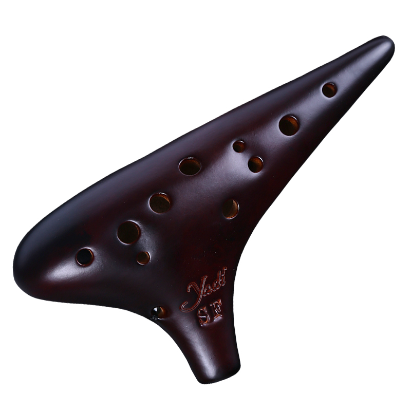 YADI/雅的12孔SF陶笛 高音F调十二孔专业演奏天空之城熏烧乐器