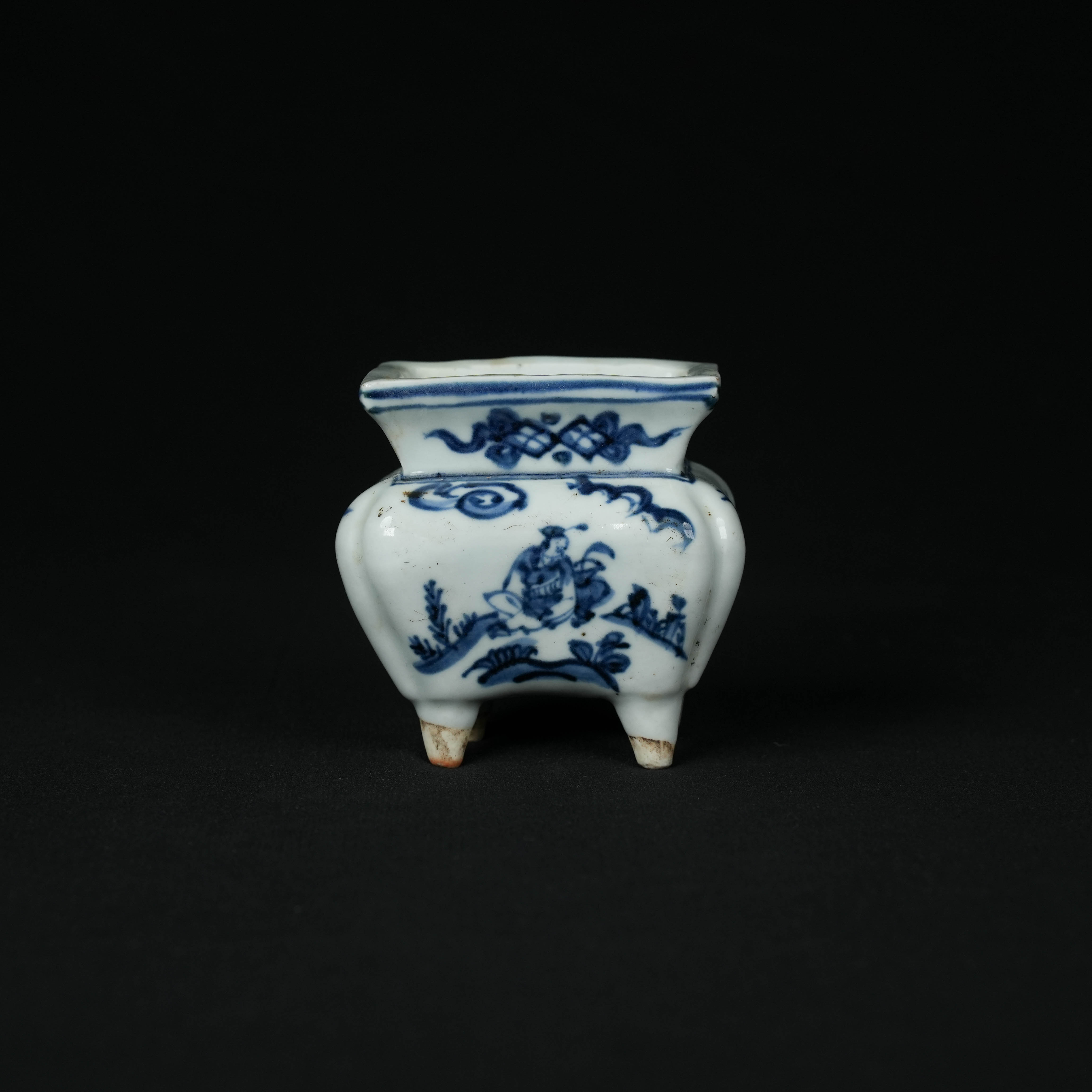 【东赢寻宝记】明代 青花人物故事香炉/SD080014