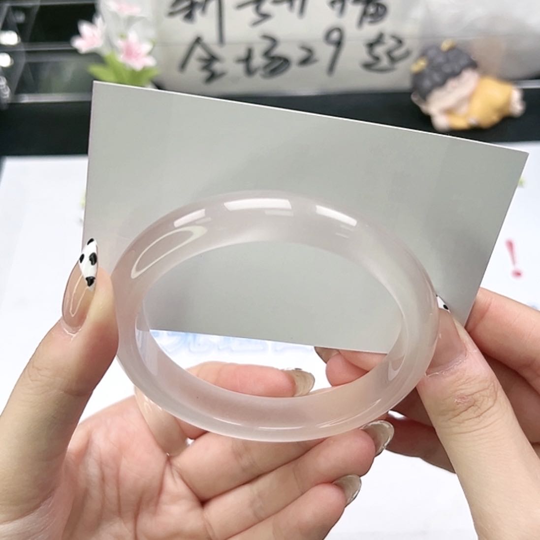 【荔枝粉】58圈口  温柔甜美手镯