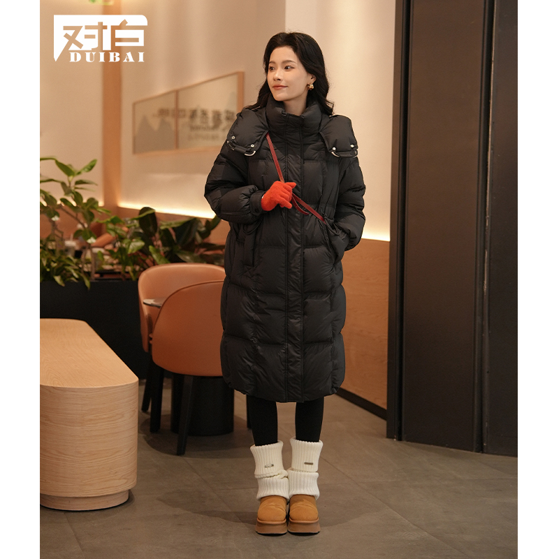 【雅丹风】对白休闲高级设计宽松羽绒服女气质外套DYZB-DDY141