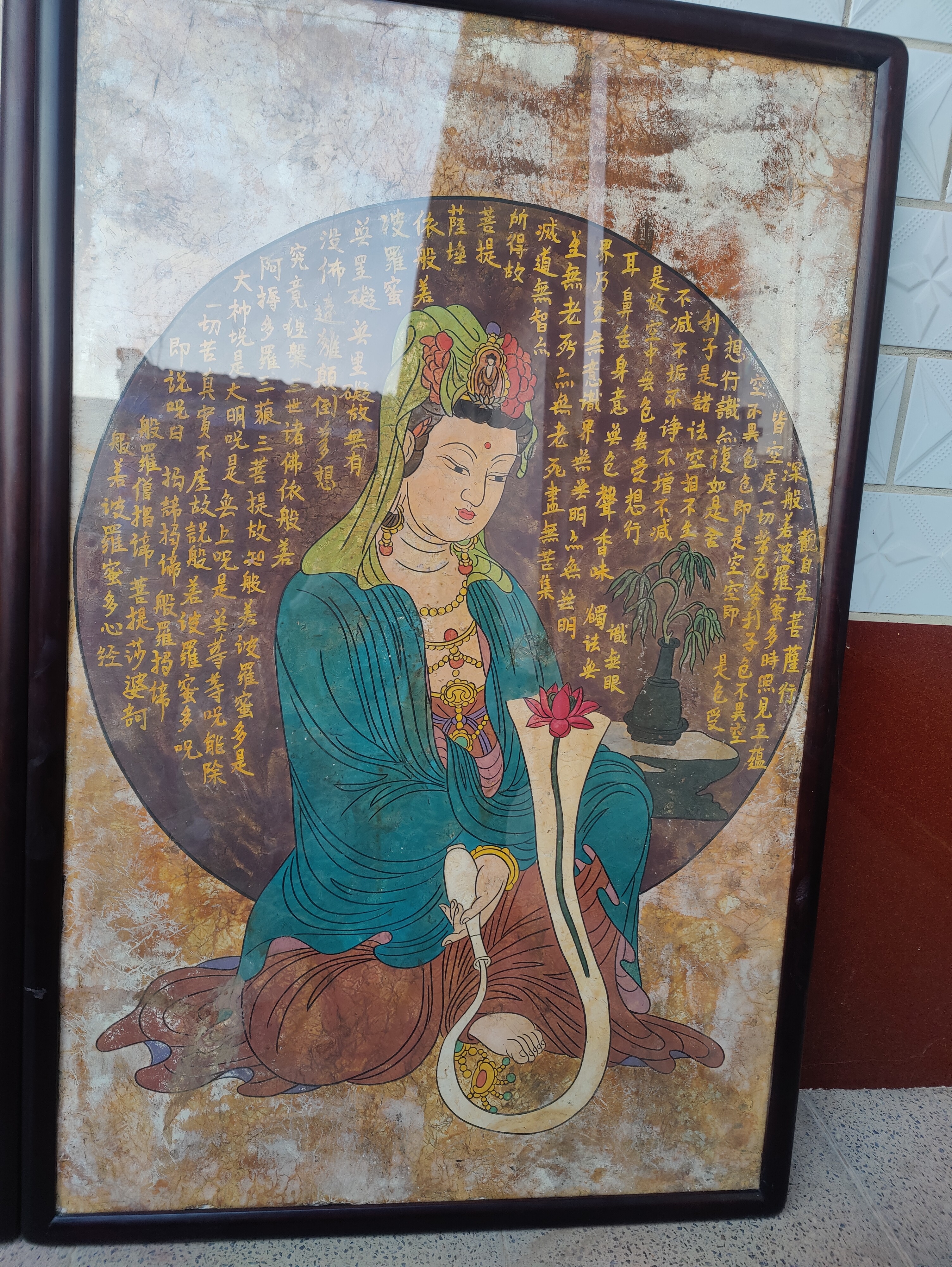 墙皮画尺寸115×75厘米